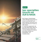 bpc specialties forscht mit DLR & NASA